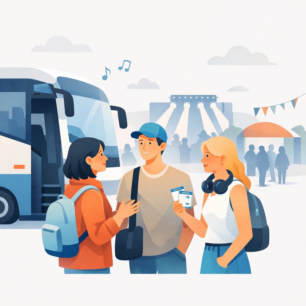 Grupo em show ou evento